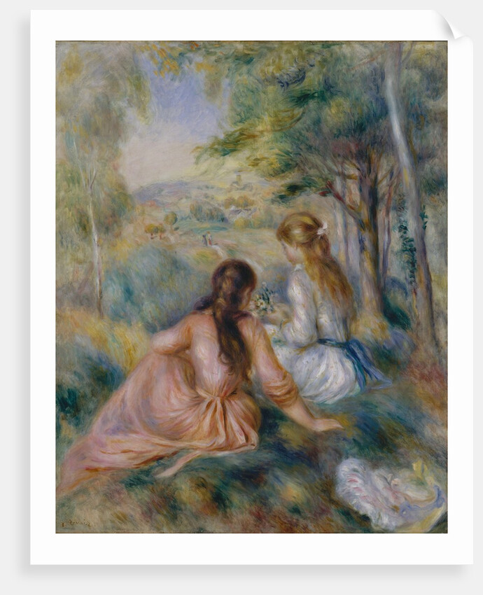 In the Meadow, 1888-92 by Pierre-Auguste Renoir