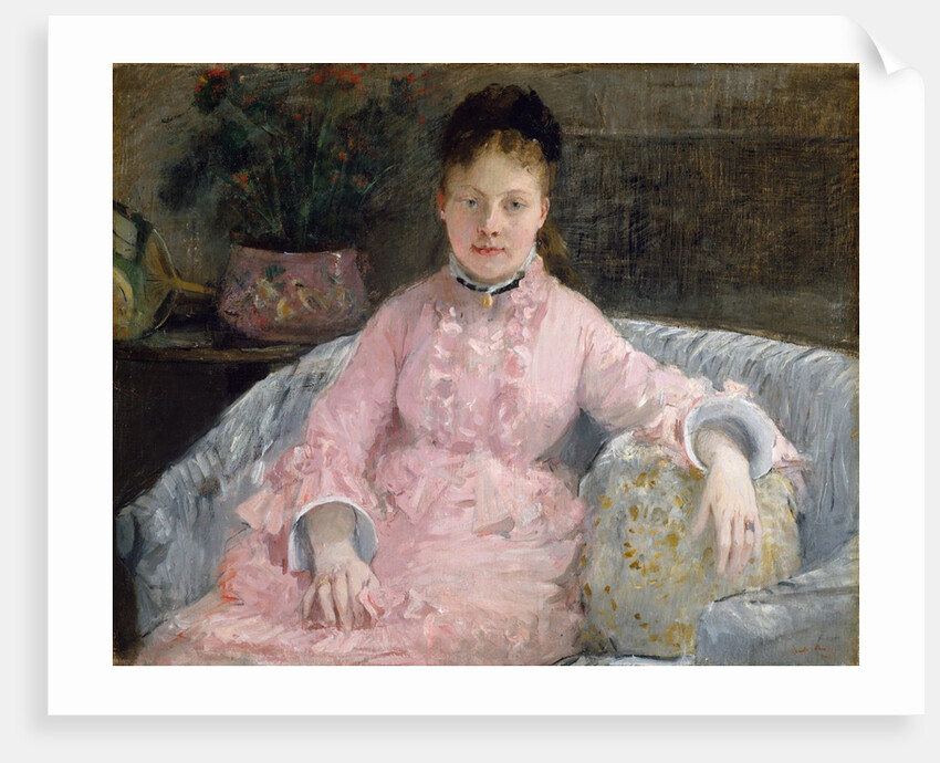 The Pink Dress, ca. 1870 by Berthe Morisot
