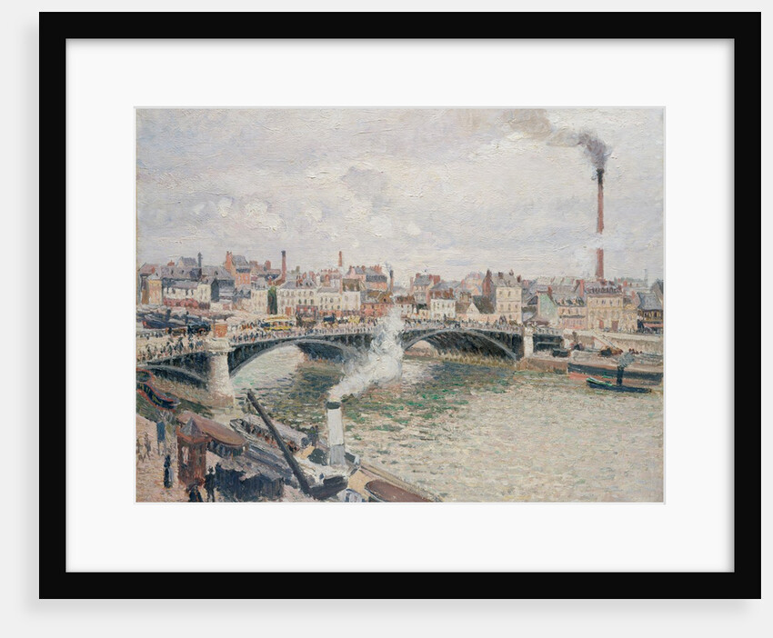Morning, An Overcast Day, Rouen, 1896 by Camille Pissarro
