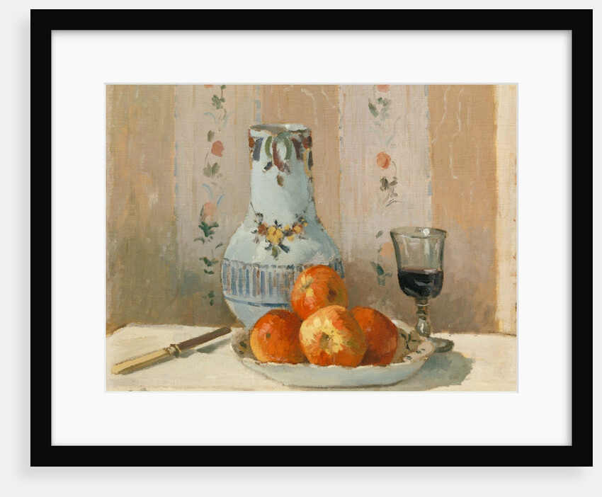Still Life with Apples and Pitcher, 1872 by Camille Pissarro