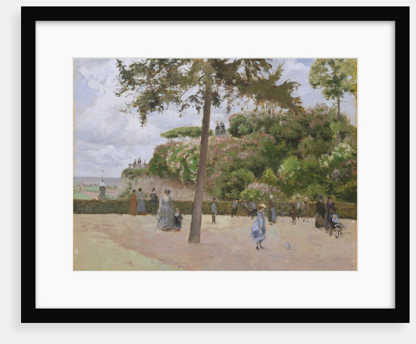 The Public Garden at Pontoise, 1874 by Camille Pissarro