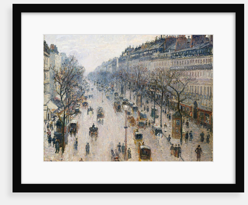 The Boulevard Montmartre on a Winter Morning, 1897 by Camille Pissarro