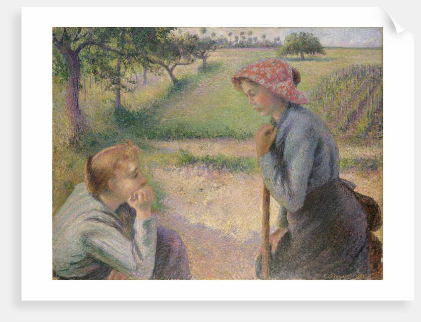 Two Young Peasant Women, 1891-92 by Camille Pissarro