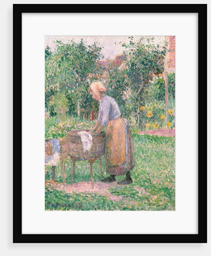 A Washerwoman at Éragny, 1893 by Camille Pissarro
