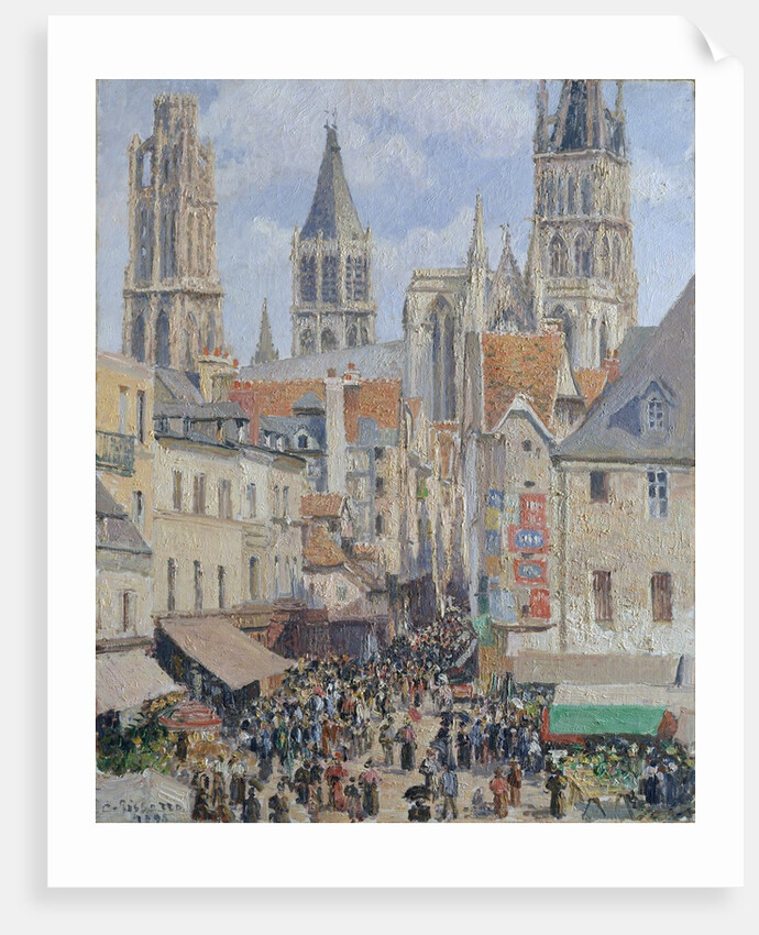 Rue de l'Épicerie, Rouen, 1898 by Camille Pissarro