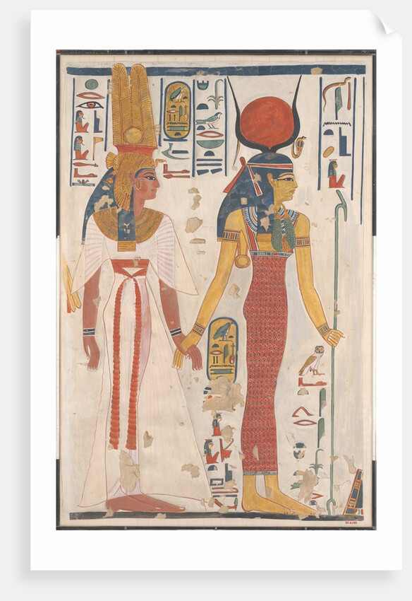 Queen Nefertari being led by Isis, ca. 1279-1213 B.C by Charles Wilkinson