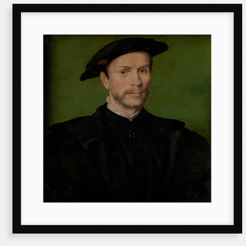 Portrait of a Bearded Man in Black by Corneille de Lyon
