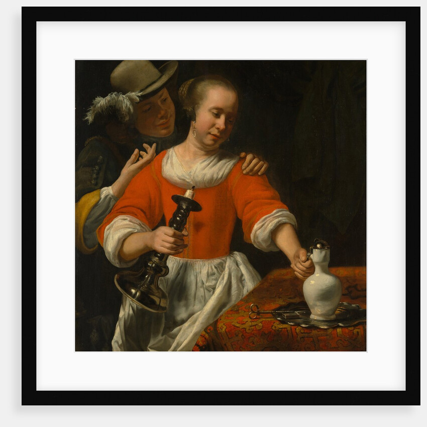 A Young Woman and a Cavalier, early 1660s by Cornelis Bisschop
