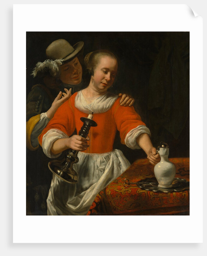 A Young Woman and a Cavalier, early 1660s by Cornelis Bisschop