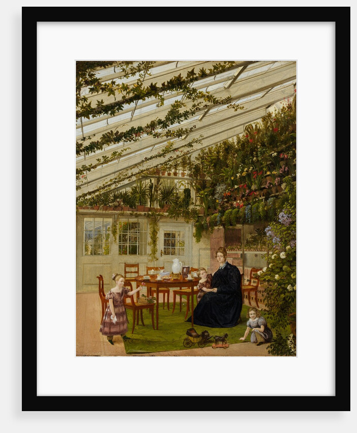 The Family of Mr. Westfal in the Conservatory, 1836 by Johann Philipp Eduard Gärtner