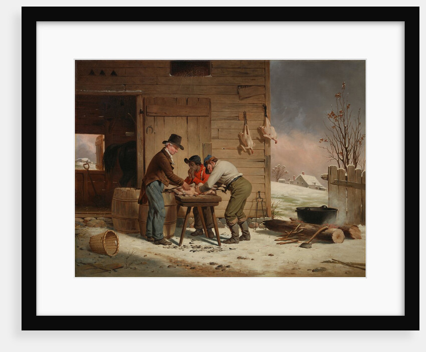 Preparing for Christmas, 1851 by Francis William Edmonds