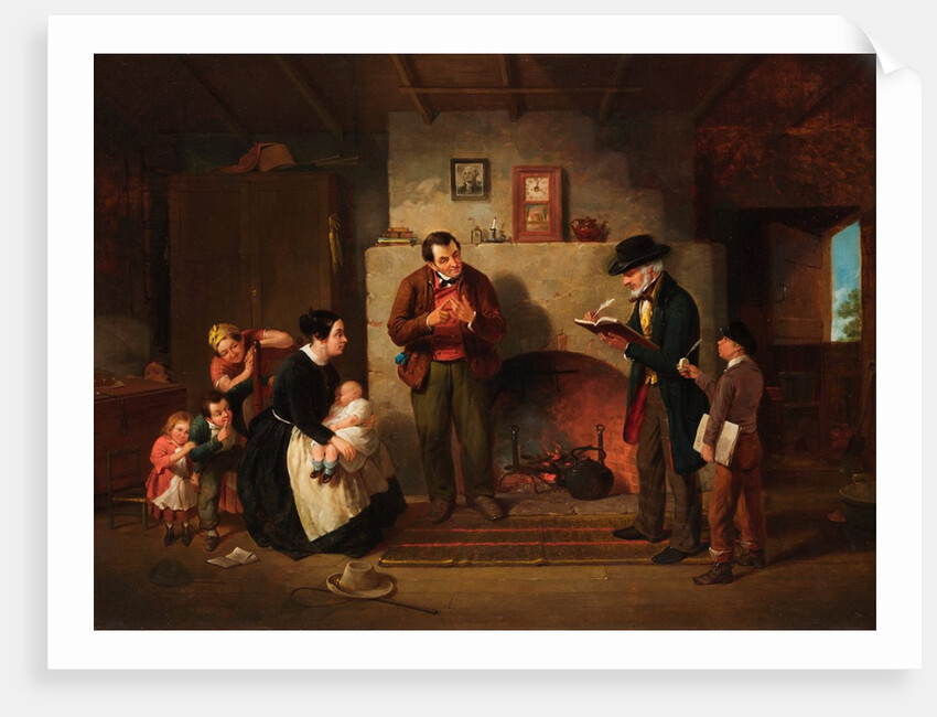 Taking the Census, 1854 by Francis William Edmonds