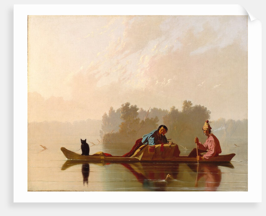 Fur Traders Descending the Missouri, 1845 by George Caleb Bingham
