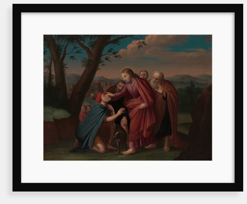 Christ Healing the Blindman, ca. 1725-30 by Gerardus Duyckinck