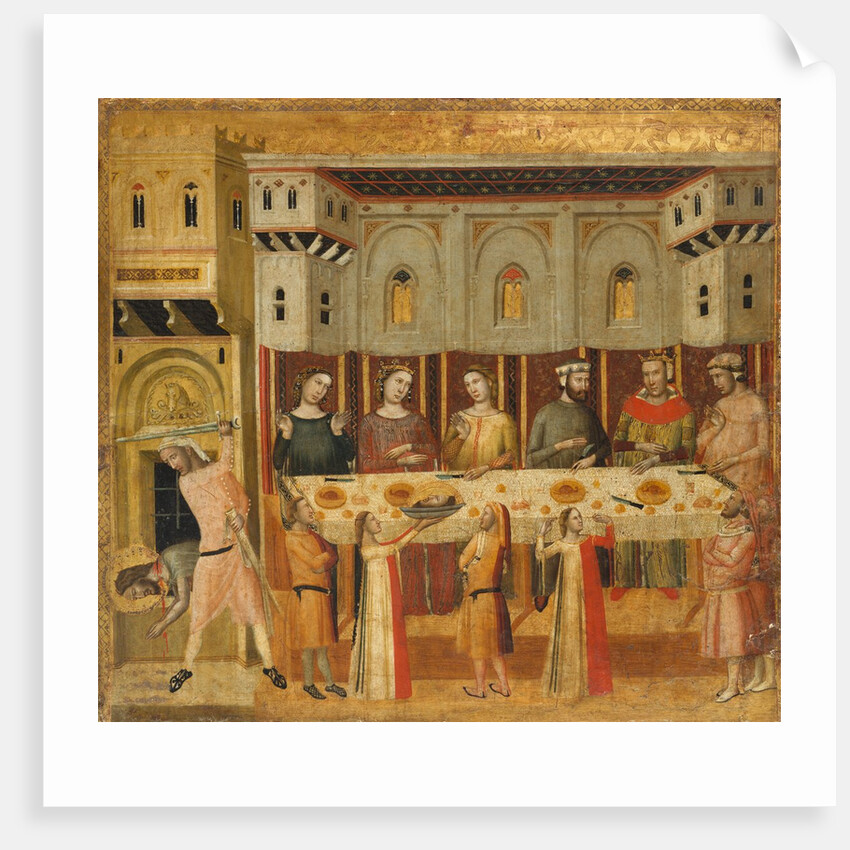 The Feast of Herod and the Beheading of the Baptist, ca. 1330-35 by Giovanni Baronzio