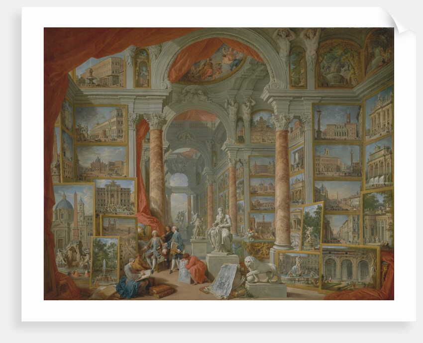 Modern Rome, 1757 by Giovanni Paolo Panini