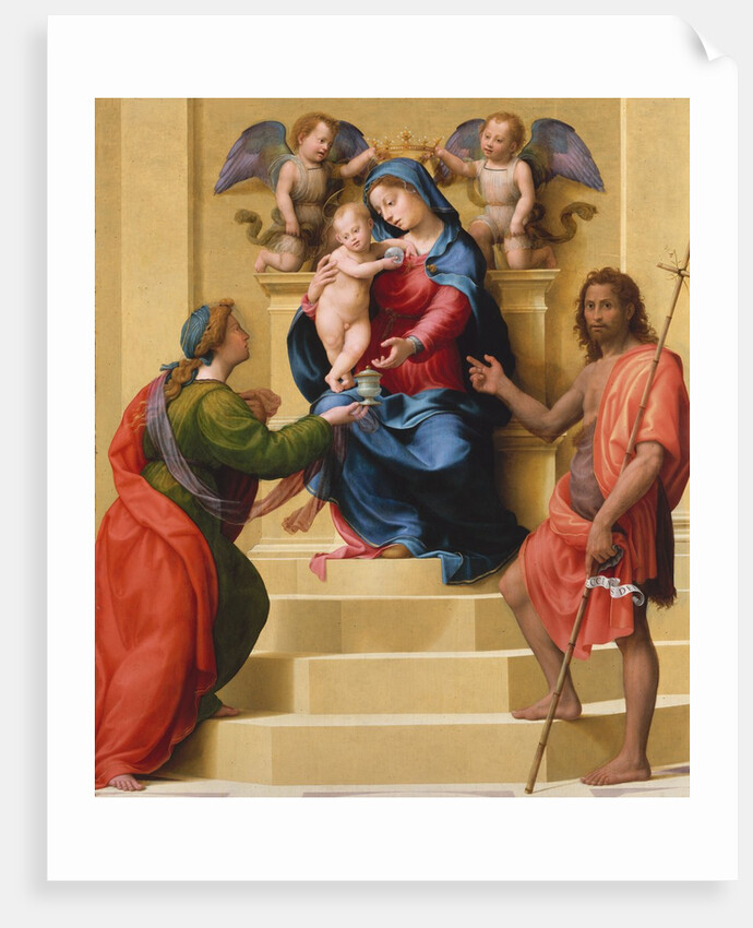 Madonna and Child Enthroned with Saints Mary Magdalen and John the Baptist, ca. 1523 by Giuliano Bugiardini