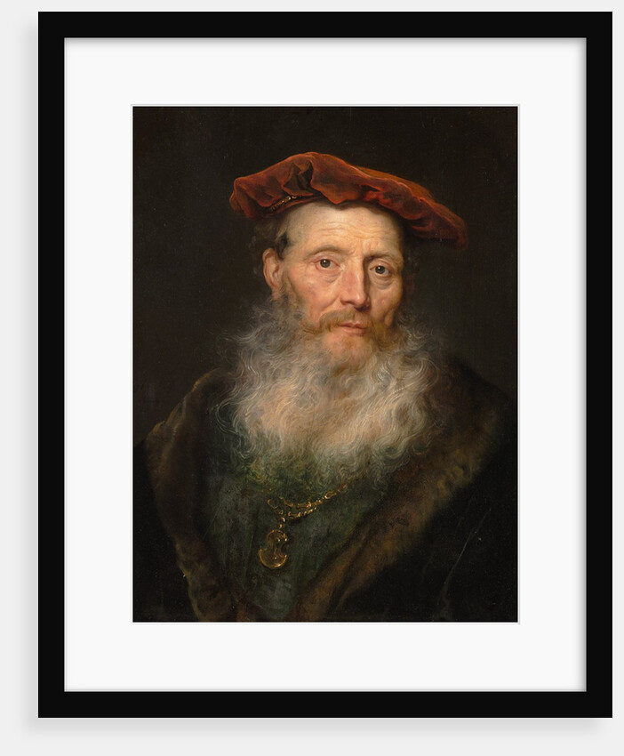 Bearded Man with a Velvet Cap, 1645 by Govaert Flinck