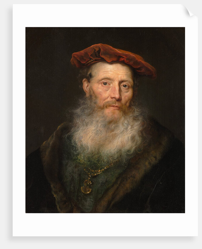 Bearded Man with a Velvet Cap, 1645 by Govaert Flinck