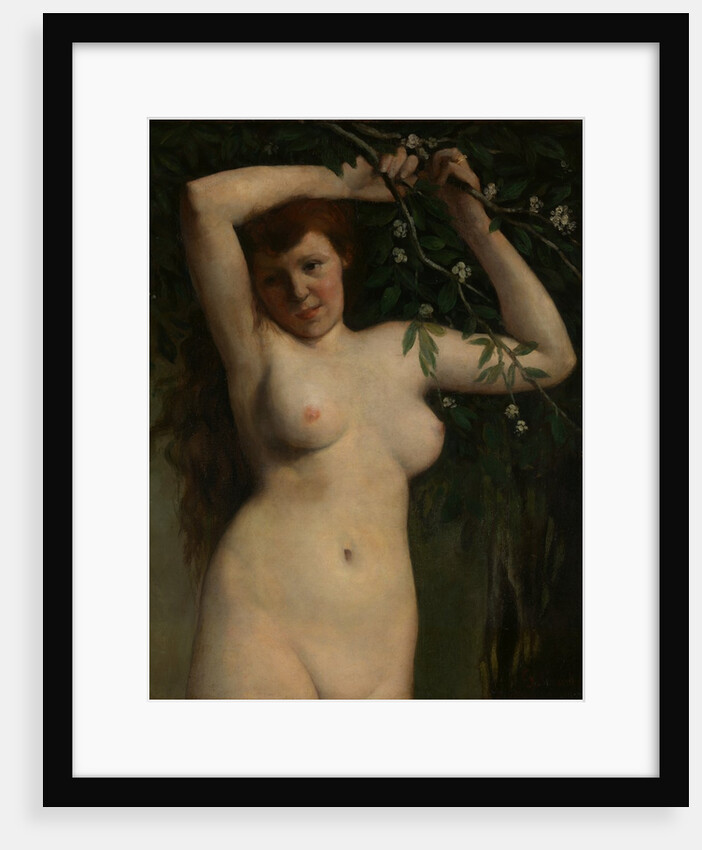 Nude with Flowering Branch, 1863 by Gustave Courbet