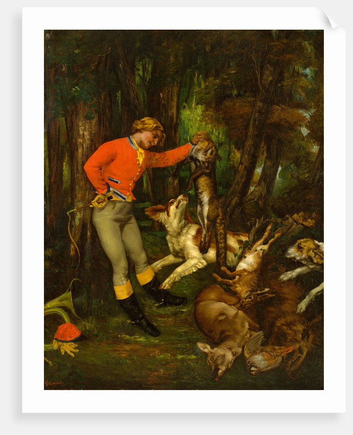 After the Hunt, ca. 1859 by Gustave Courbet