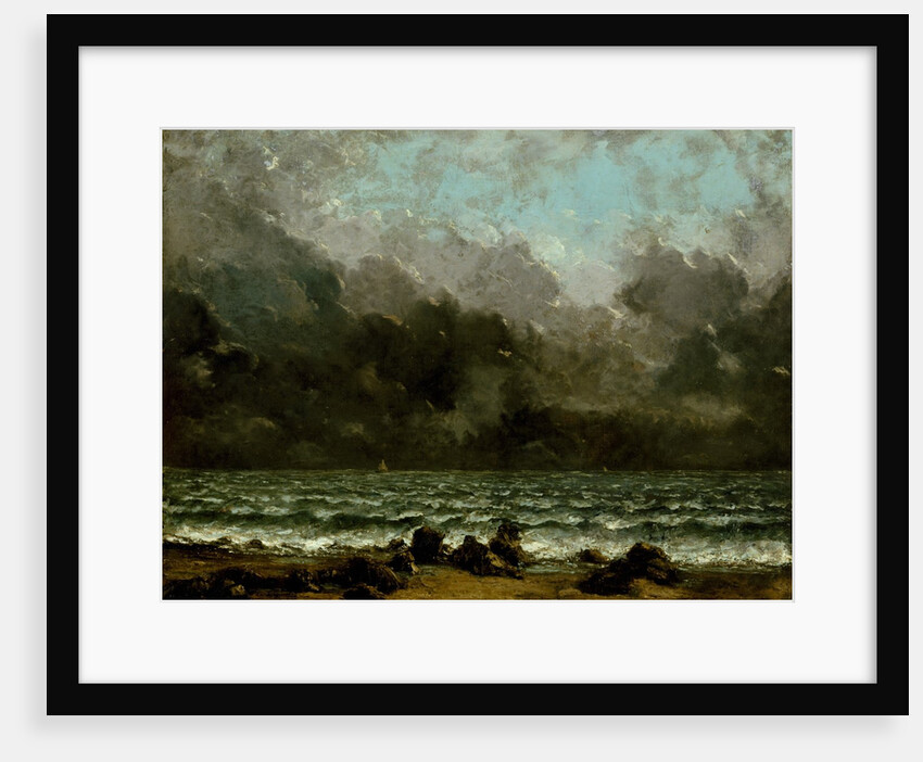 The Sea, 1865 or later by Gustave Courbet