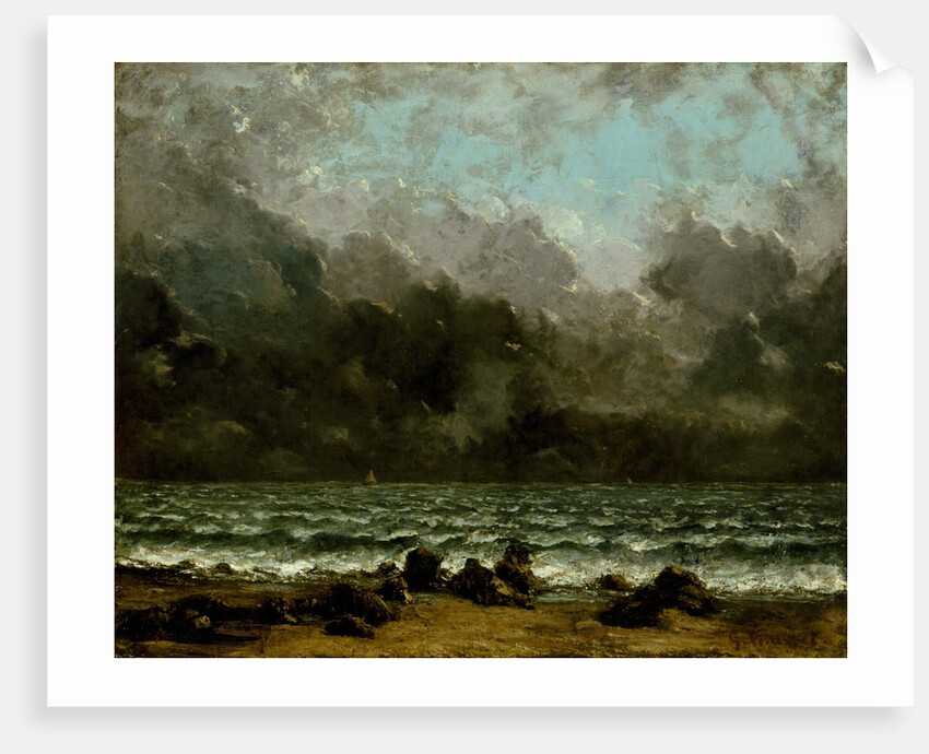 The Sea, 1865 or later by Gustave Courbet