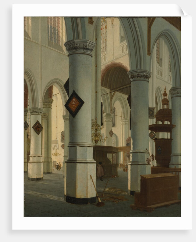 Interior of the Oude Kerk, Delft, 1660 by Hendrik Cornelisz. van Vliet