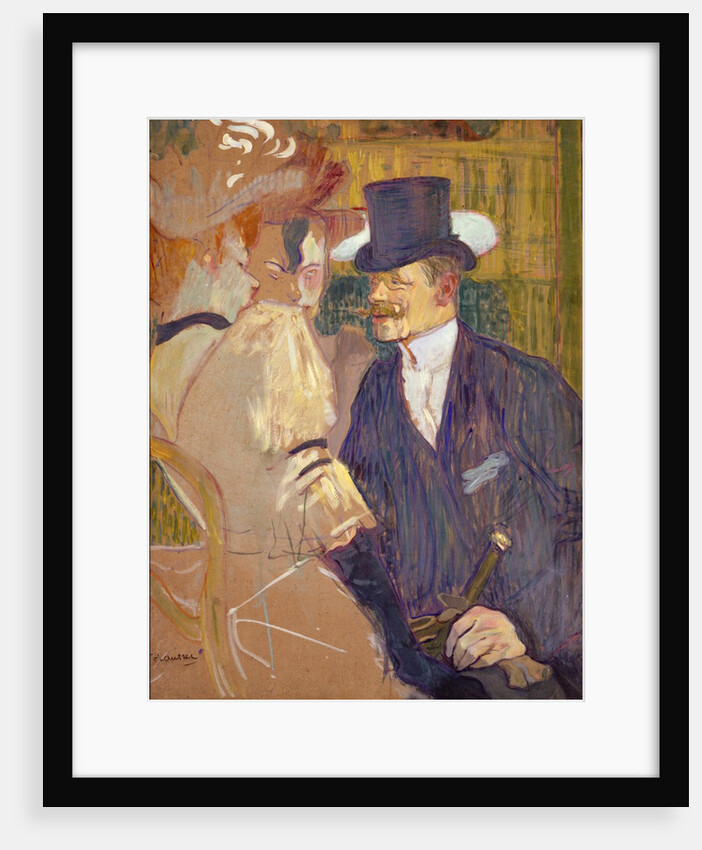 The Englishman at the Moulin Rouge, 1892 by Henri de Toulouse-Lautrec
