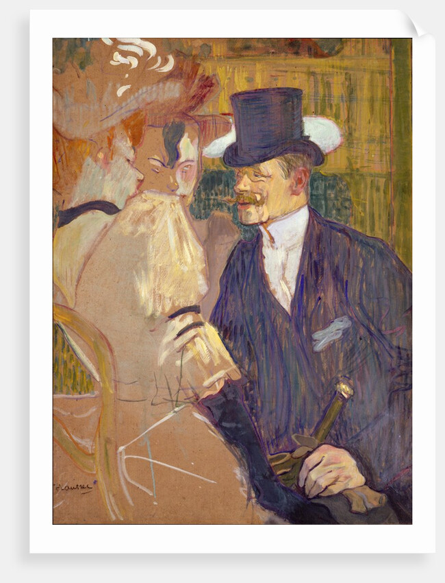 The Englishman at the Moulin Rouge, 1892 by Henri de Toulouse-Lautrec