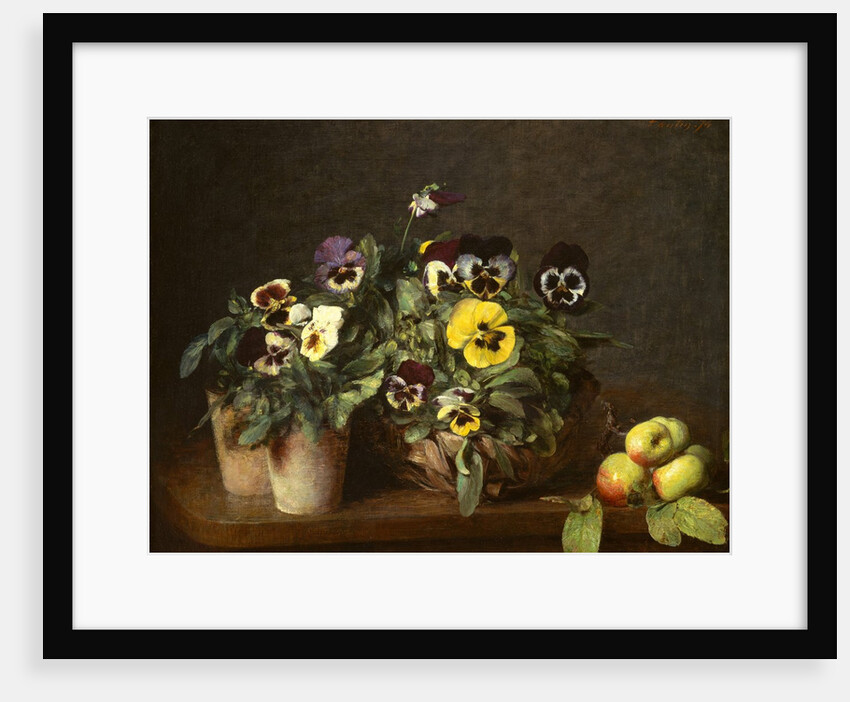 Still Life with Pansies, 1874 by Henri Fantin-Latour