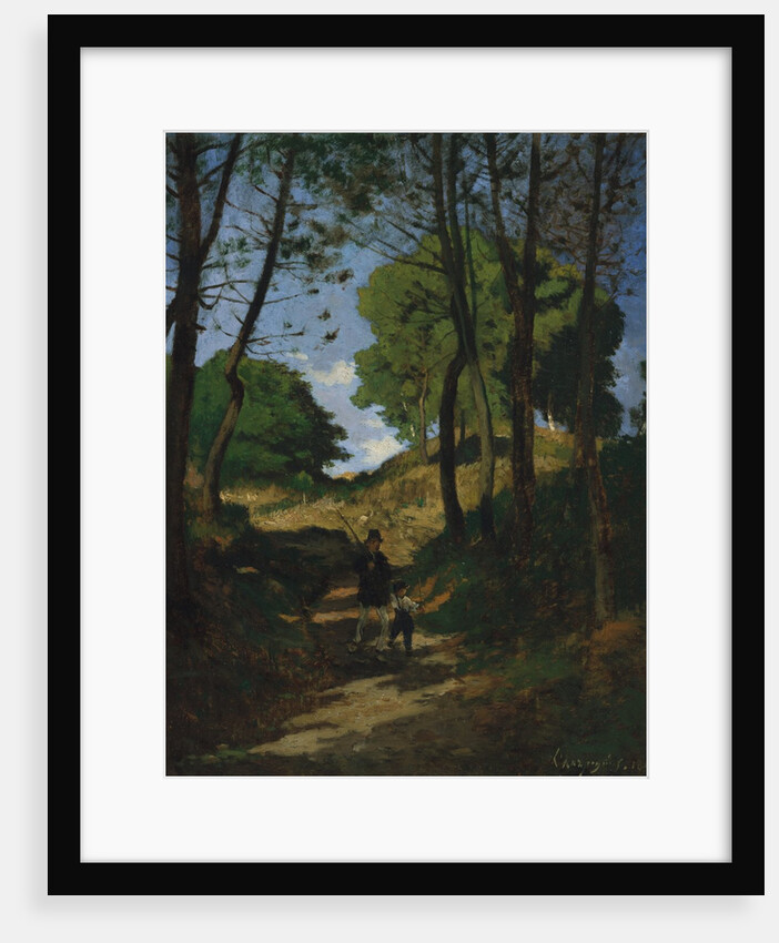 Fir Trees in Les Trembleaux, near Marlotte, 1854 by Henri-Joseph Harpignies