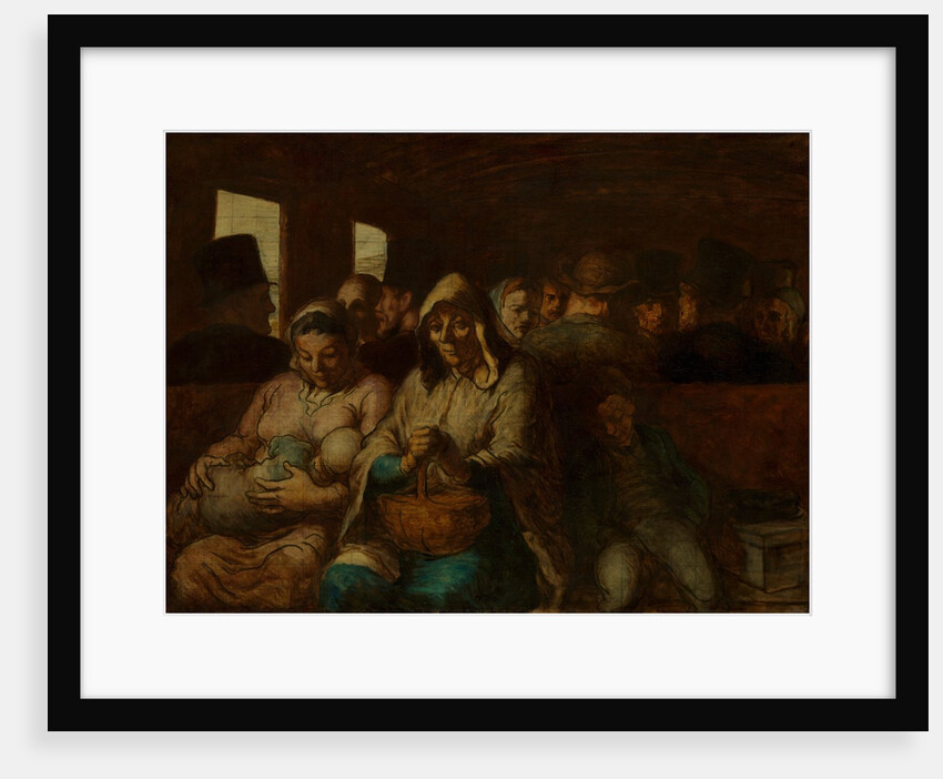 The Third-Class Carriage, ca. 1862-64 by Honore Daumier