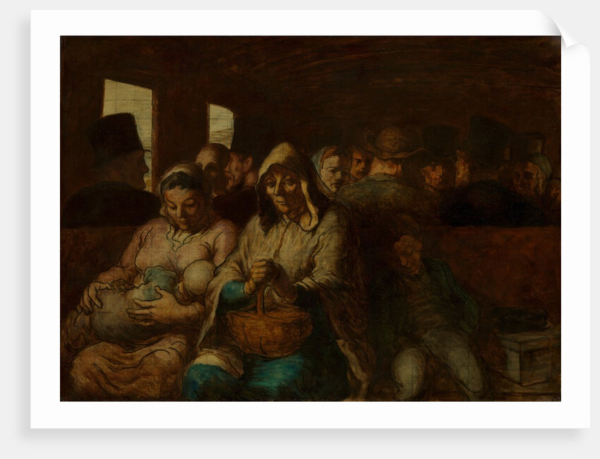 The Third-Class Carriage, ca. 1862-64 by Honore Daumier
