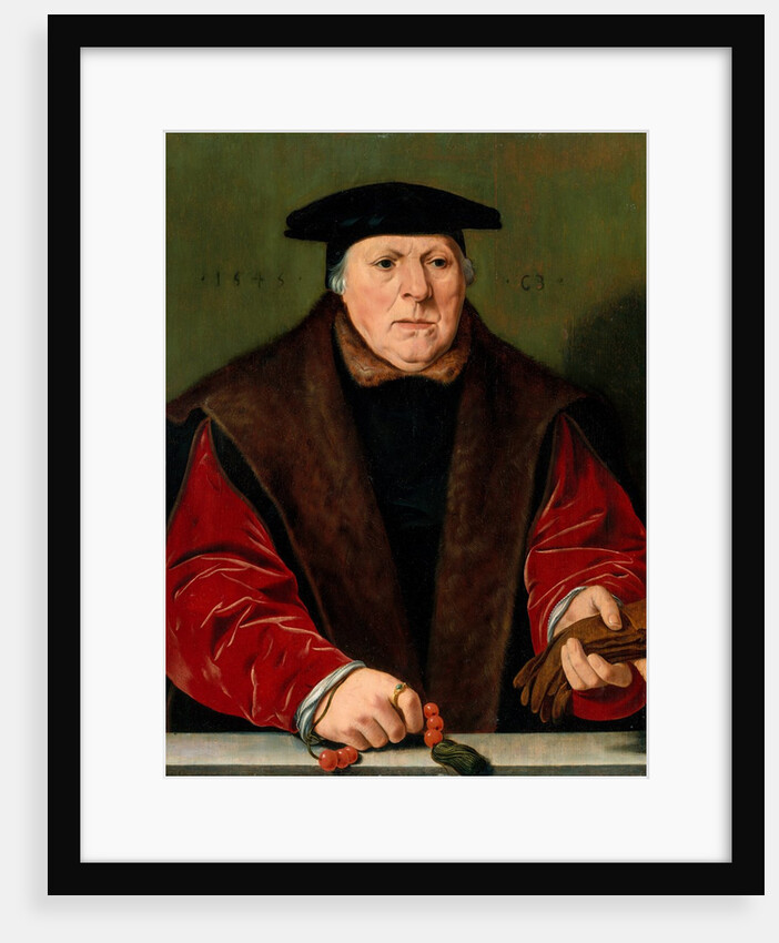 Portrait of a Man with a Rosary, 1545 by Unknown