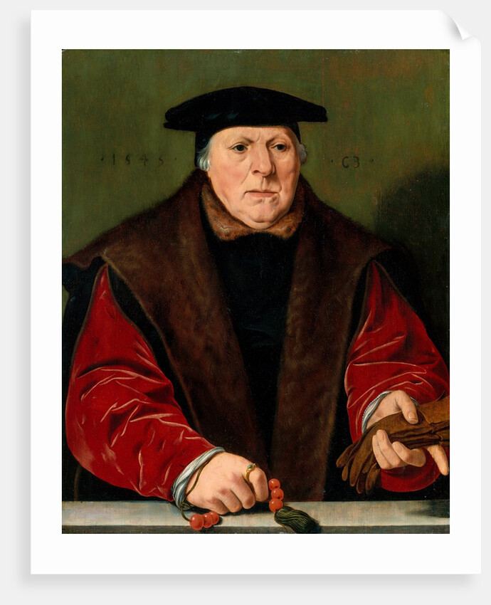 Portrait of a Man with a Rosary, 1545 by Unknown