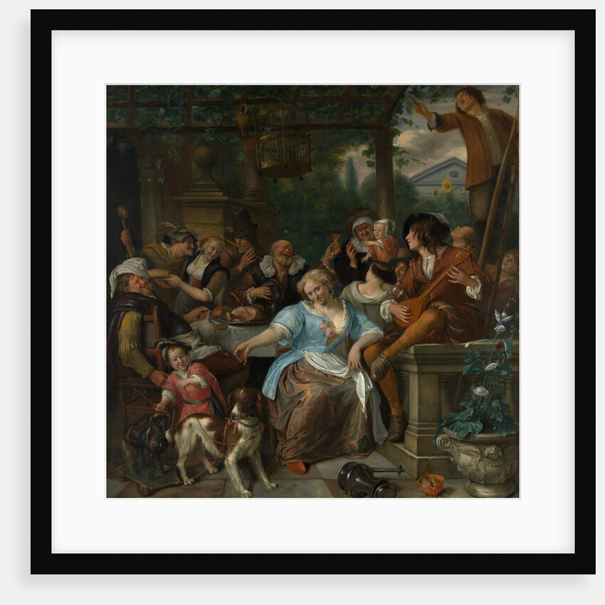Merry Company on a Terrace, ca. 1670 by Jan Steen