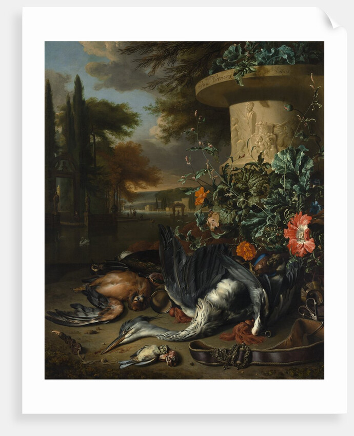 Gamepiece with a Dead Heron, 1695 by Jan Weenix