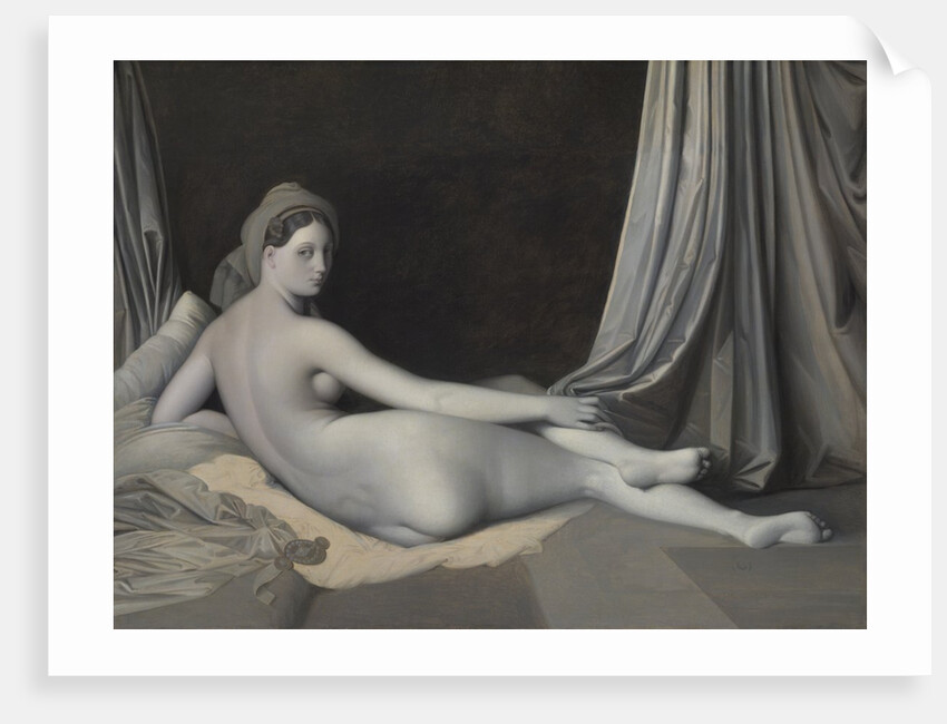 Odalisque in Grisaille, ca. 1824-34 by Jean-Auguste-Dominique Ingres
