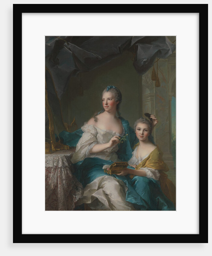Madame Marsollier and Her Daughter, 1749 by Jean-Marc Nattier