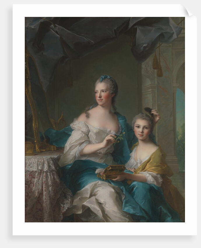Madame Marsollier and Her Daughter, 1749 by Jean-Marc Nattier