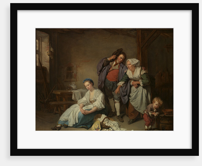 Broken Eggs, 1756 by Jean-Baptiste Greuze