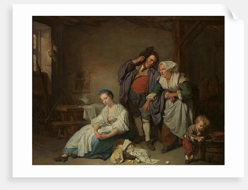 Broken Eggs, 1756 by Jean-Baptiste Greuze
