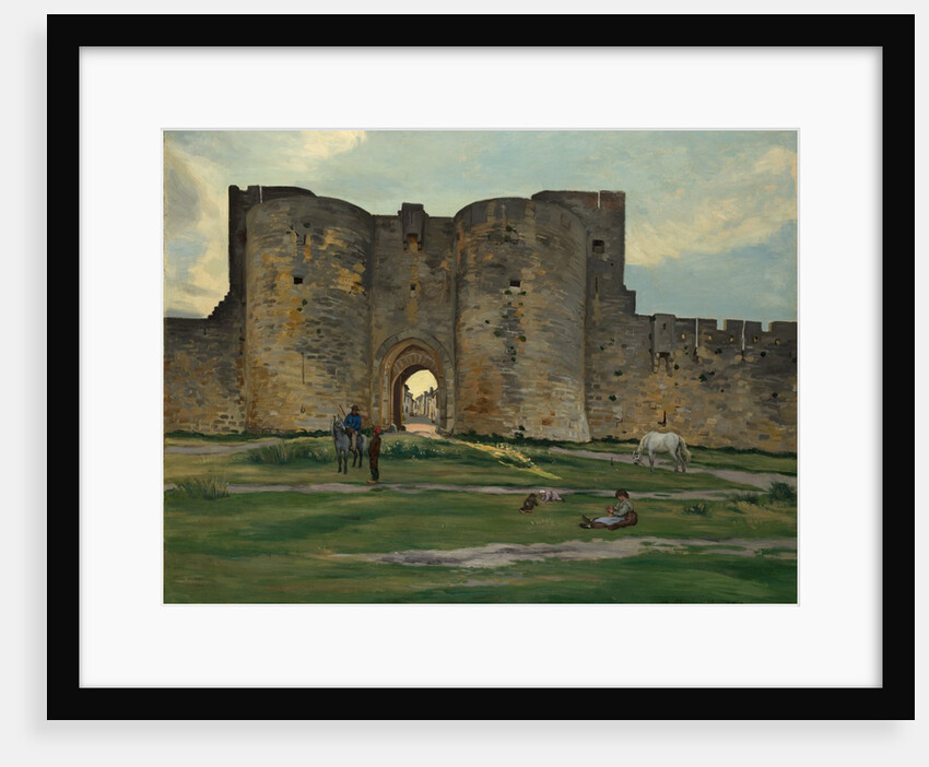 Porte de la Reine at Aigues-Mortes, 1867 by Frédéric Bazille