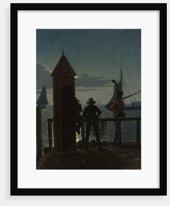 View from the Citadel Ramparts in Copenhagen by Moonlight, 1839 by Martinus Rørbye