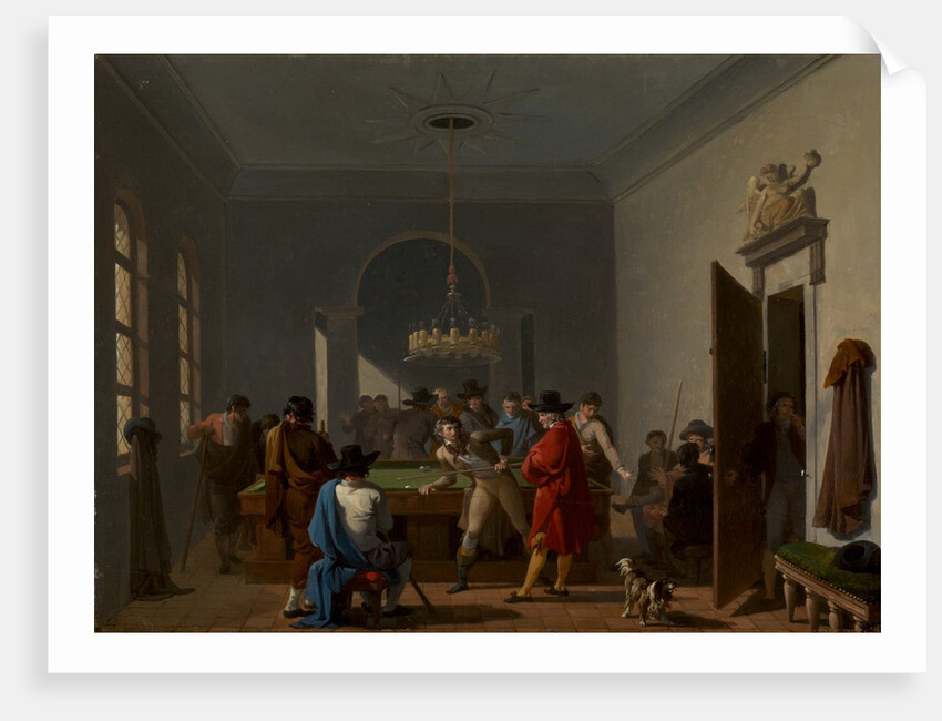The Billiard Room, after 1810 by Nicolas Antoine Taunay