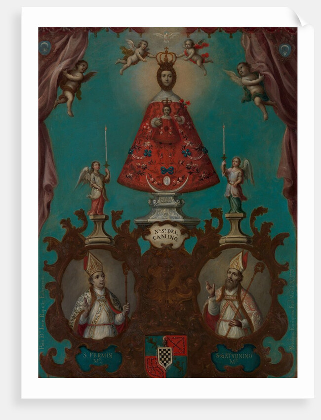 The Virgin of El Camino with St. Fermín and St. Saturnino, 1773 by Nicolás Enríquez