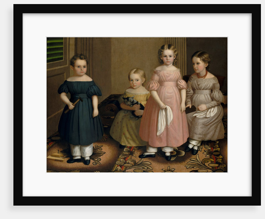 The Alling Children, ca. 1839 by Oliver Tarbell Eddy