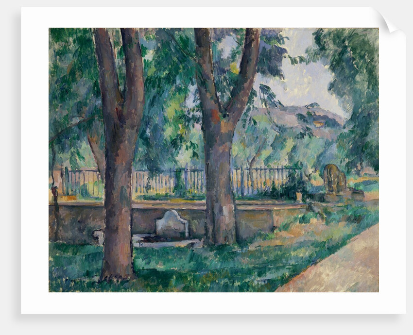 The Pool at Jas de Bouffan, ca. 1885-86 by Paul Cezanne