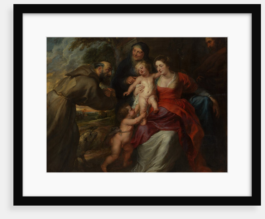 The Holy Family with Saints Francis and Anne and the Infant Saint John the Baptist, 1630s by Peter Paul Rubens